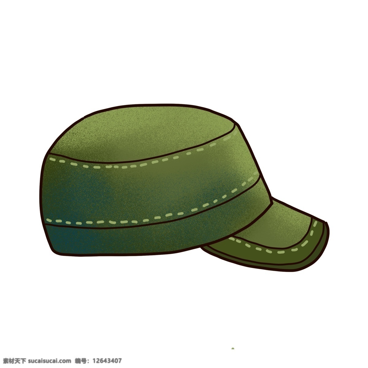 军绿色 鸭舌帽 免 抠 军旅风 帽子 遮阳帽 潮牌帽子 卡通帽子 平顶帽 卡通平顶帽