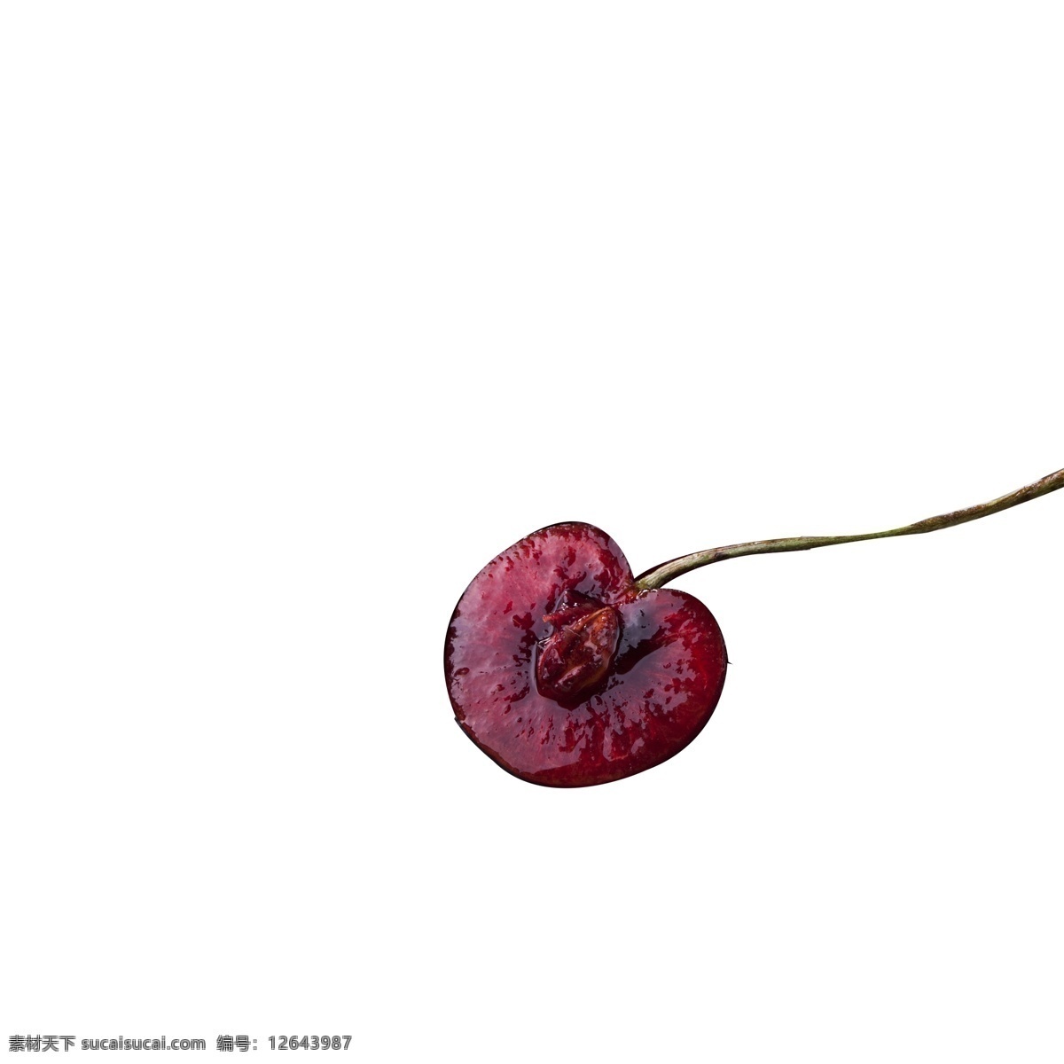 红色 樱桃 免 抠 图 切开的樱桃 新鲜水果 美味的樱桃 植物果实 漂亮的美食 新鲜 植物 果实 红色的樱桃