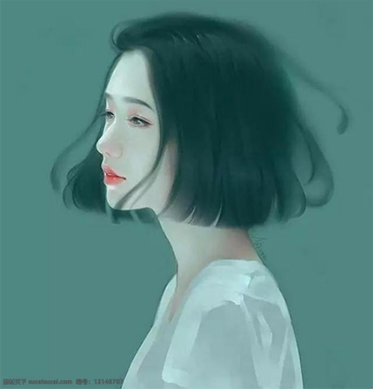 美女插画 美女 插画 艺术 高清 人物图库