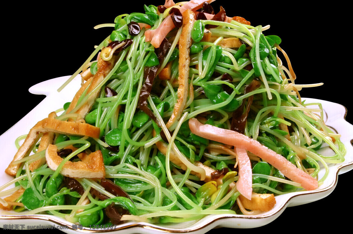 三 丝 豆苗 菜单 菜谱 美食 美味 食谱 三丝豆苗 满族 风景 生活 旅游餐饮