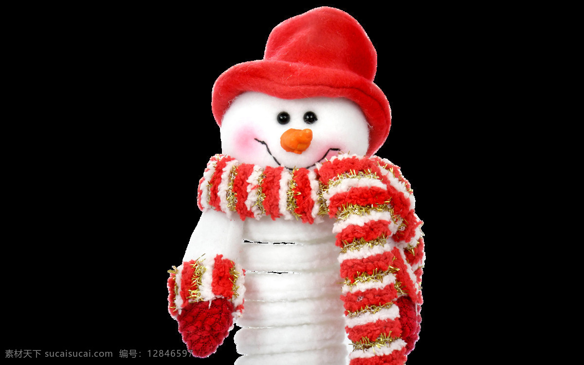 卡通 戴 红色 帽子 围巾 雪人 元素 png元素 春节 冬季 红帽子 免抠元素 圣诞节 透明元素