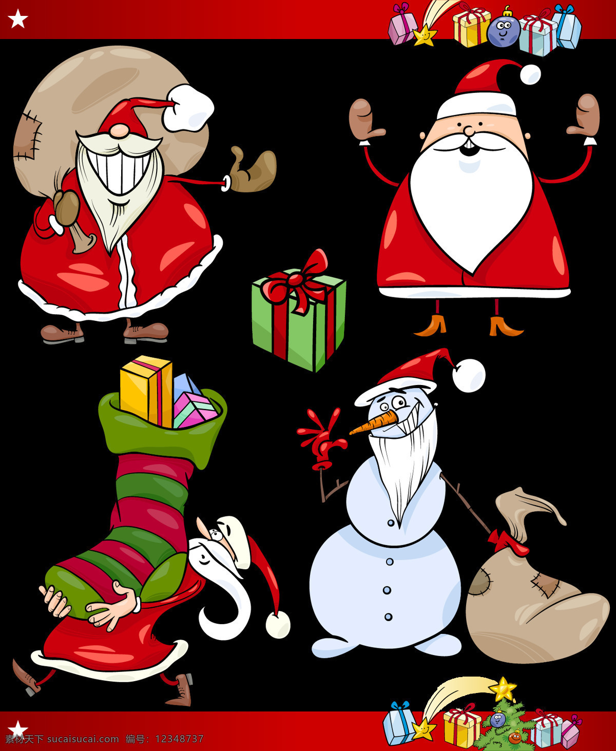 卡通 圣诞老人 节日 装饰 元素 christmas merry 节日元素 铃铛 设计素材 圣诞节 圣诞礼物 圣诞素材 圣诞元素下载 雪人