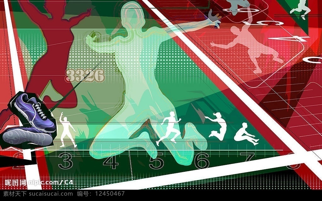 跳远 奥运 运动 桌面 宽屏 文化艺术 体育运动 奥运桌面 设计图库