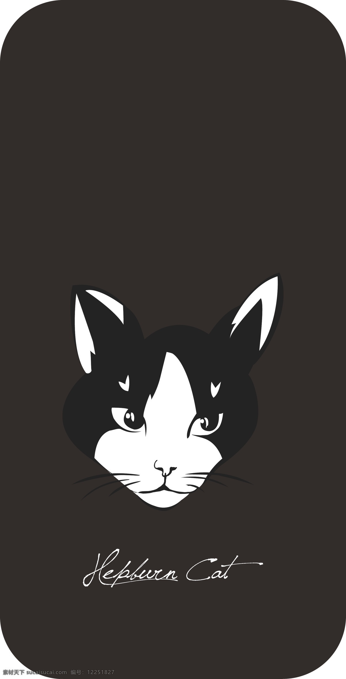 时尚猫咪 原创插画 手机壳图案 手机壳 创意 卡通 猫咪 插画 iphone7 iphone6s