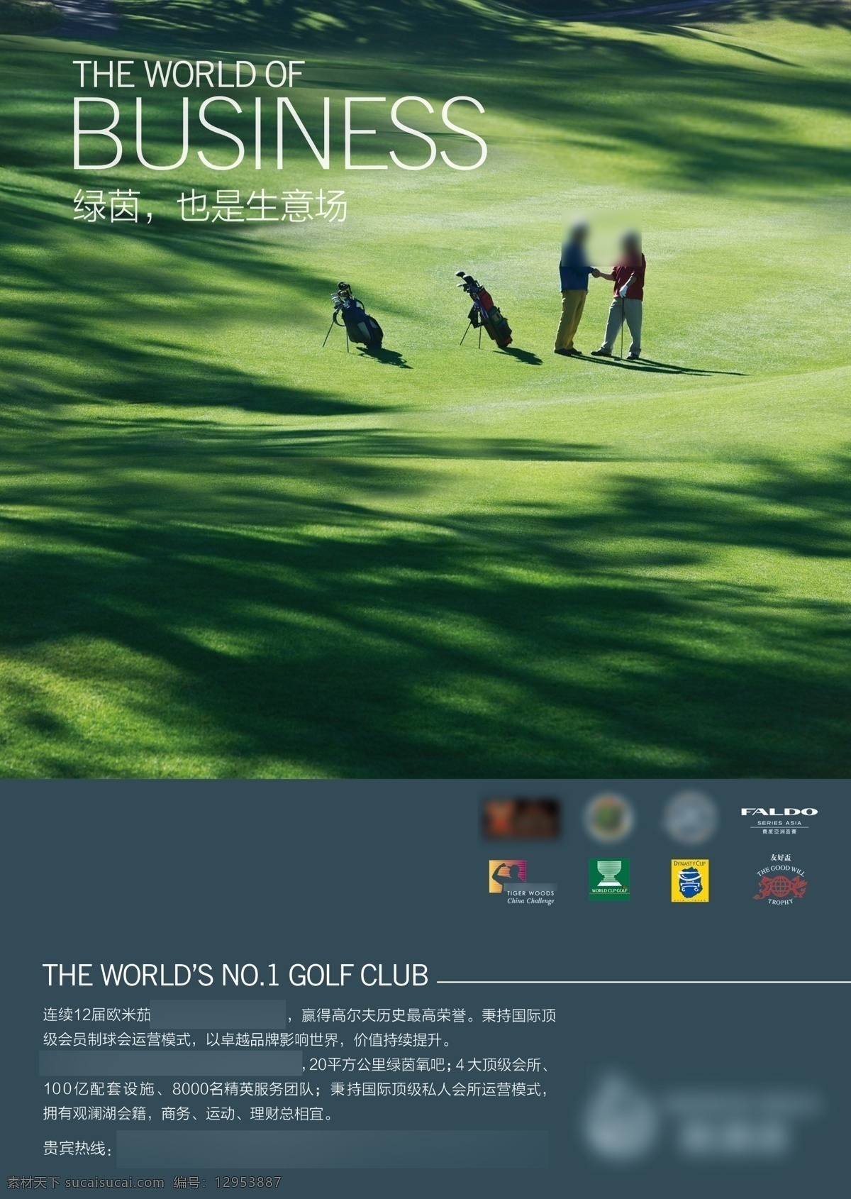 高尔夫 品牌 商务 绿茵场 奢侈品 草地 草坪 高尔夫球 会籍 品牌广告设计