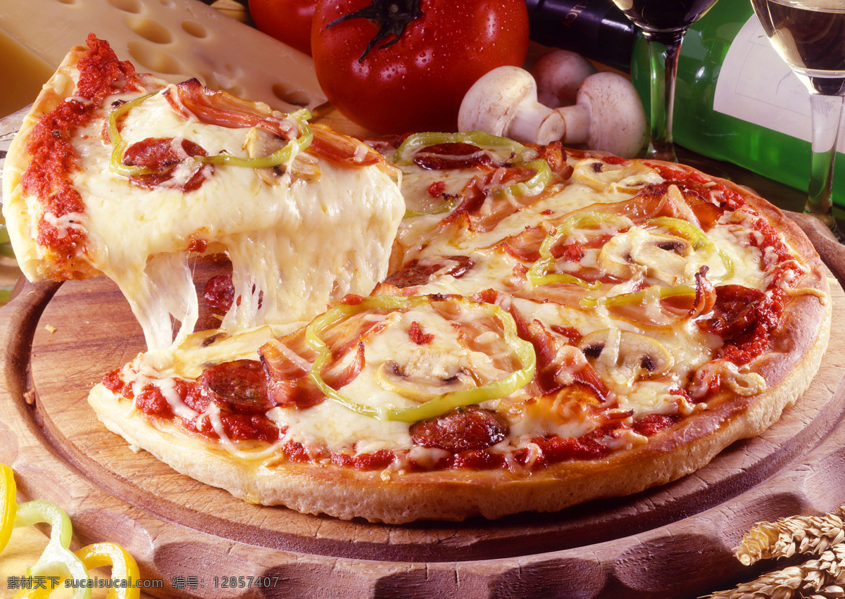 意大利 披萨 意大利披萨 食物 餐厅美食 蔬菜 快餐 西红柿 西餐美食 餐饮美食