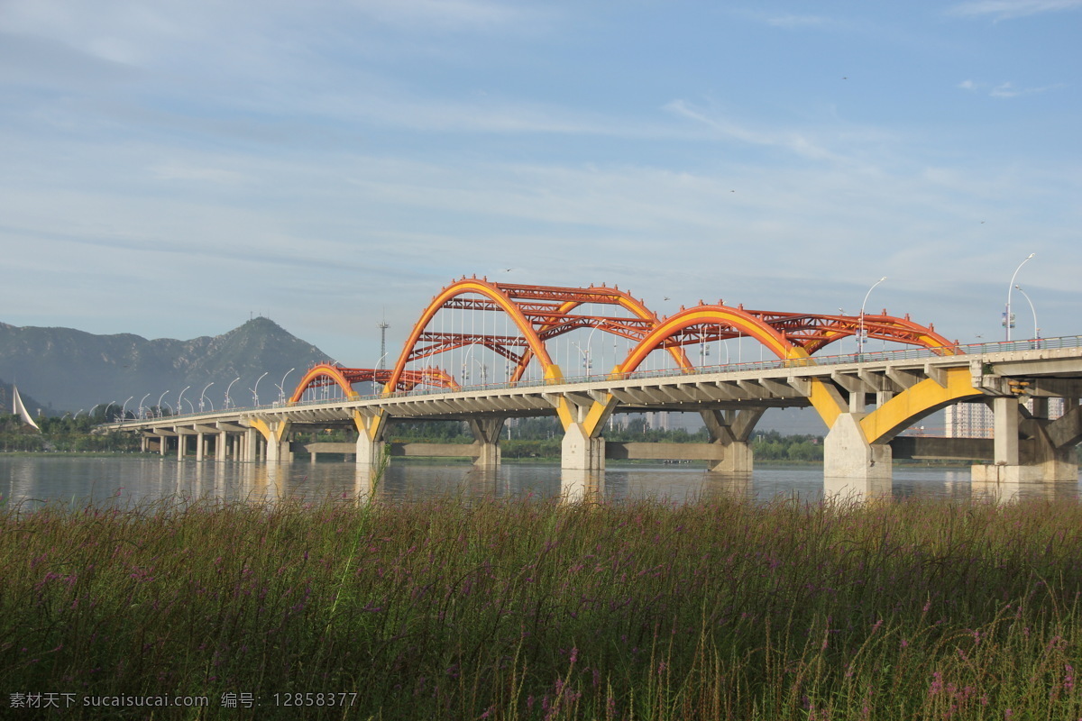 迁西风景 彩虹桥 风景 建筑 蓝天 白云 山城 建筑摄影 建筑园林