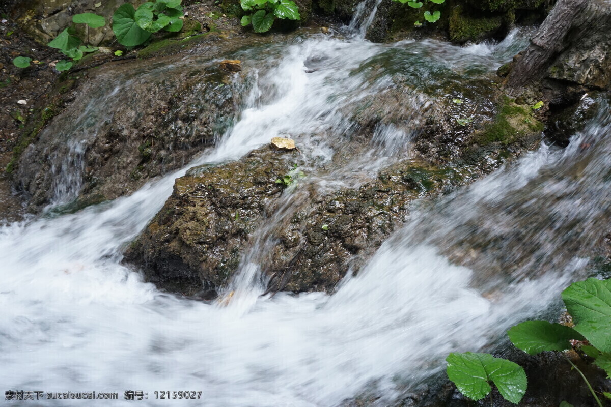 溪流 瀑布 河南 洛阳 栾川 重渡沟 自然景观 自然风景