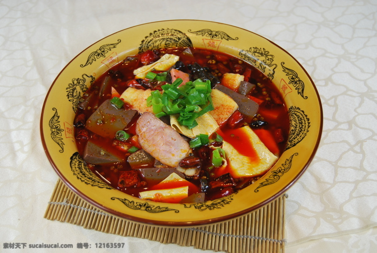 毛血旺 山城毛血旺 麻辣 川菜 中式菜肴 中餐 餐厅菜谱 中华美食 传统美食 餐饮美食