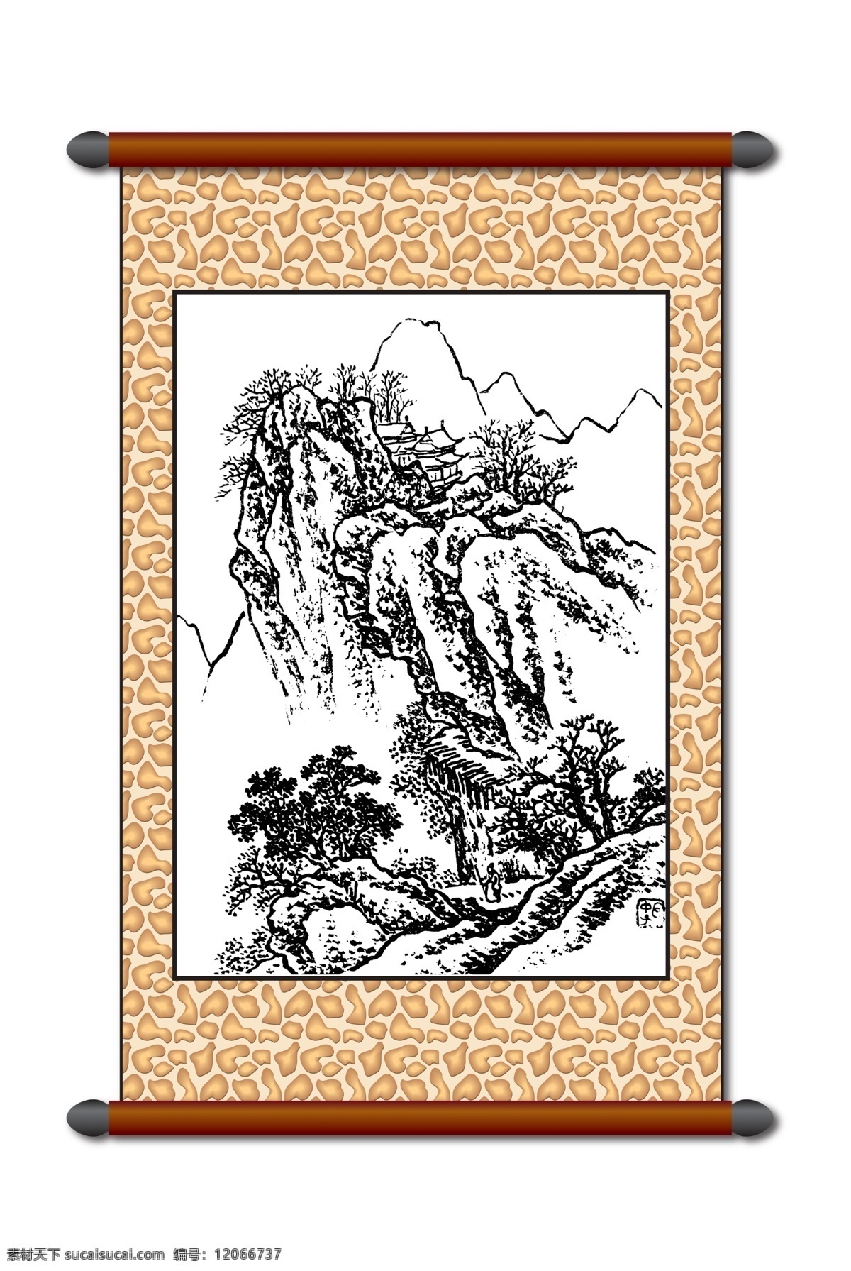 分层 白描 版画风景 传统画 风景 风景画 工笔 古画 模板下载 白描风景 山水画 古建筑 线描 美术 黑白稿 卷轴画 挂画 中国风 艺术画 文化艺术 绘画书法 设计图库 源文件 家居装饰素材 山水风景画