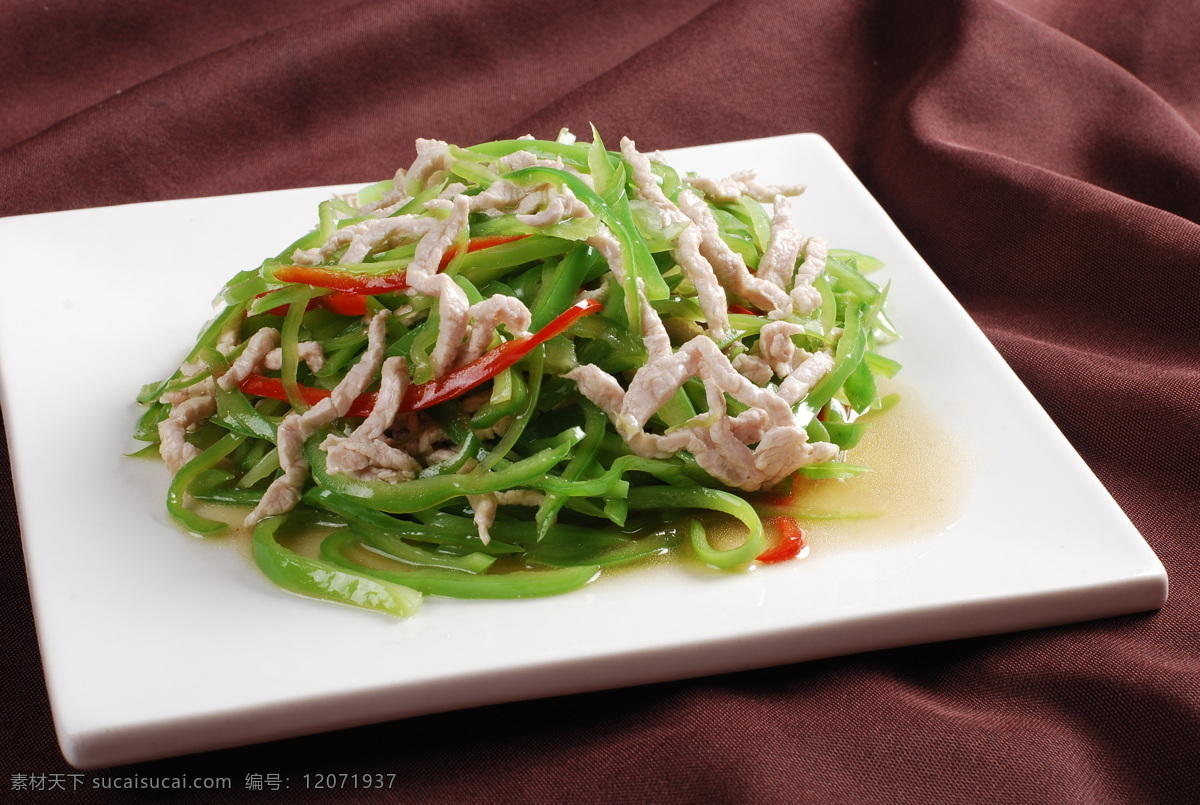 青椒肉丝 青椒 肉丝 青椒炒肉丝 炒肉丝 鱼香肉丝 高清菜谱用图 餐饮美食 传统美食