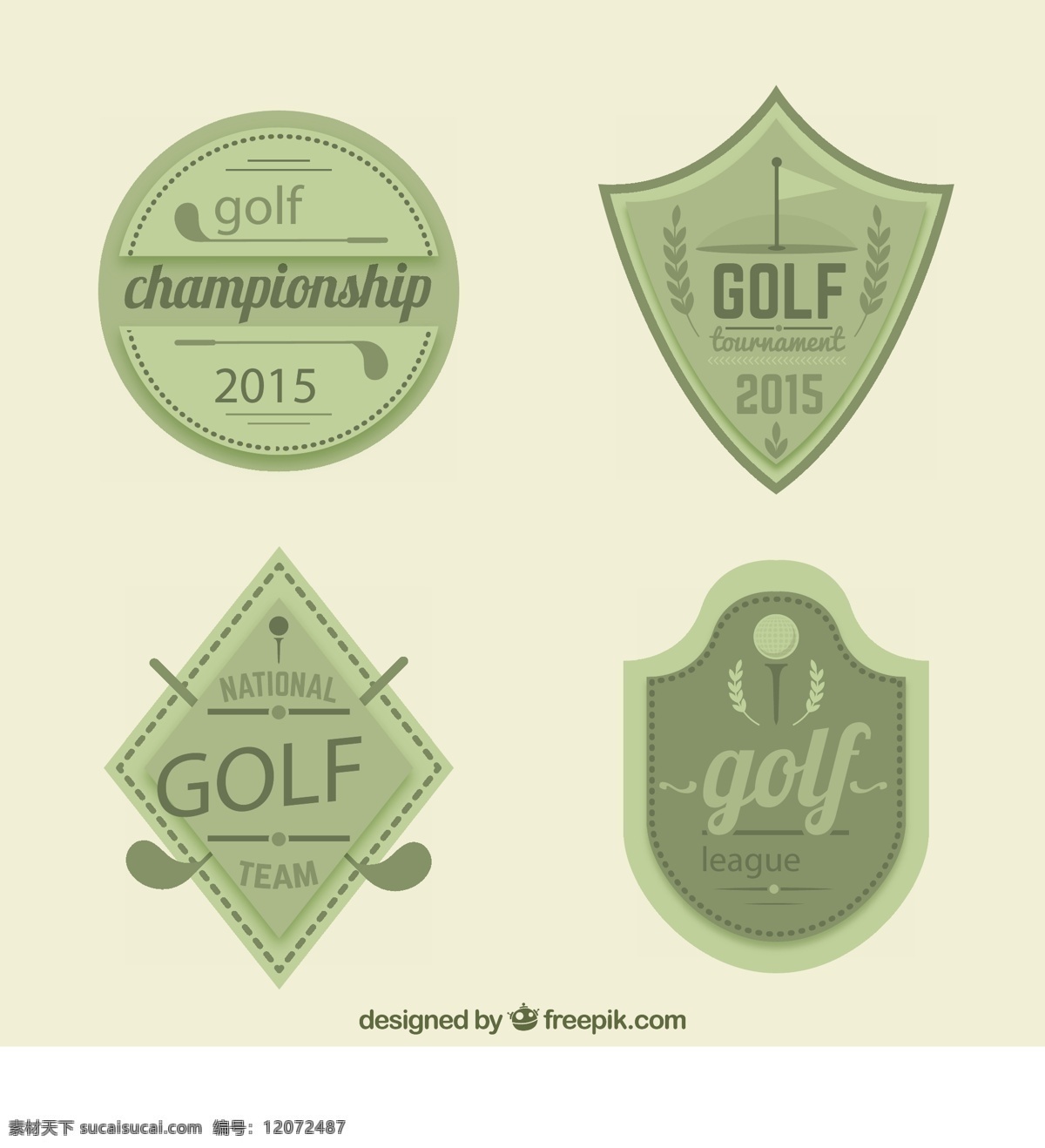 高尔夫的徽章 标签 徽章 运动 团队 高尔夫 俱乐部 冠军 高尔夫球手