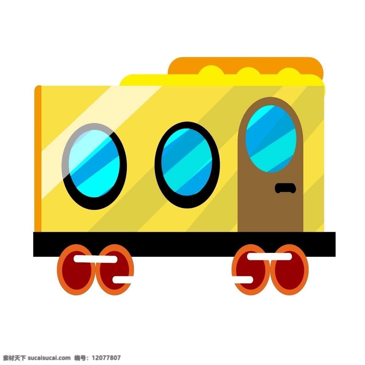 黄色 火 车厢 装饰 火车厢