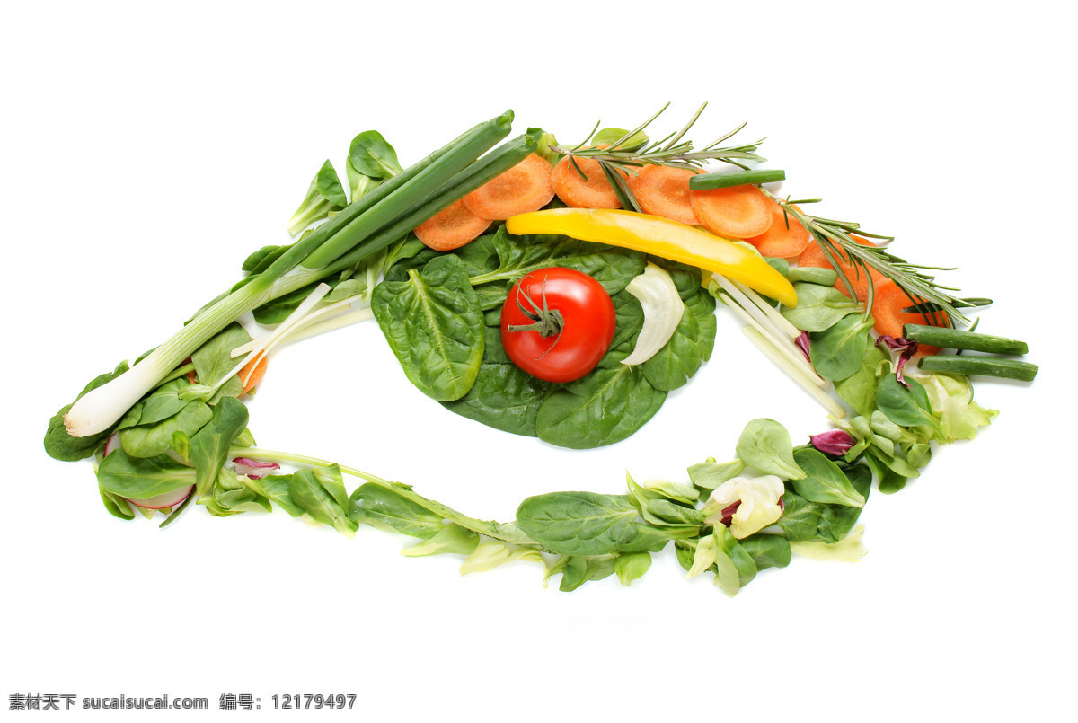蔬菜 组成 眼睛 新鲜蔬菜 胡萝卜 葱 蕃茄 西红柿 创意 蔬菜图片 餐饮美食