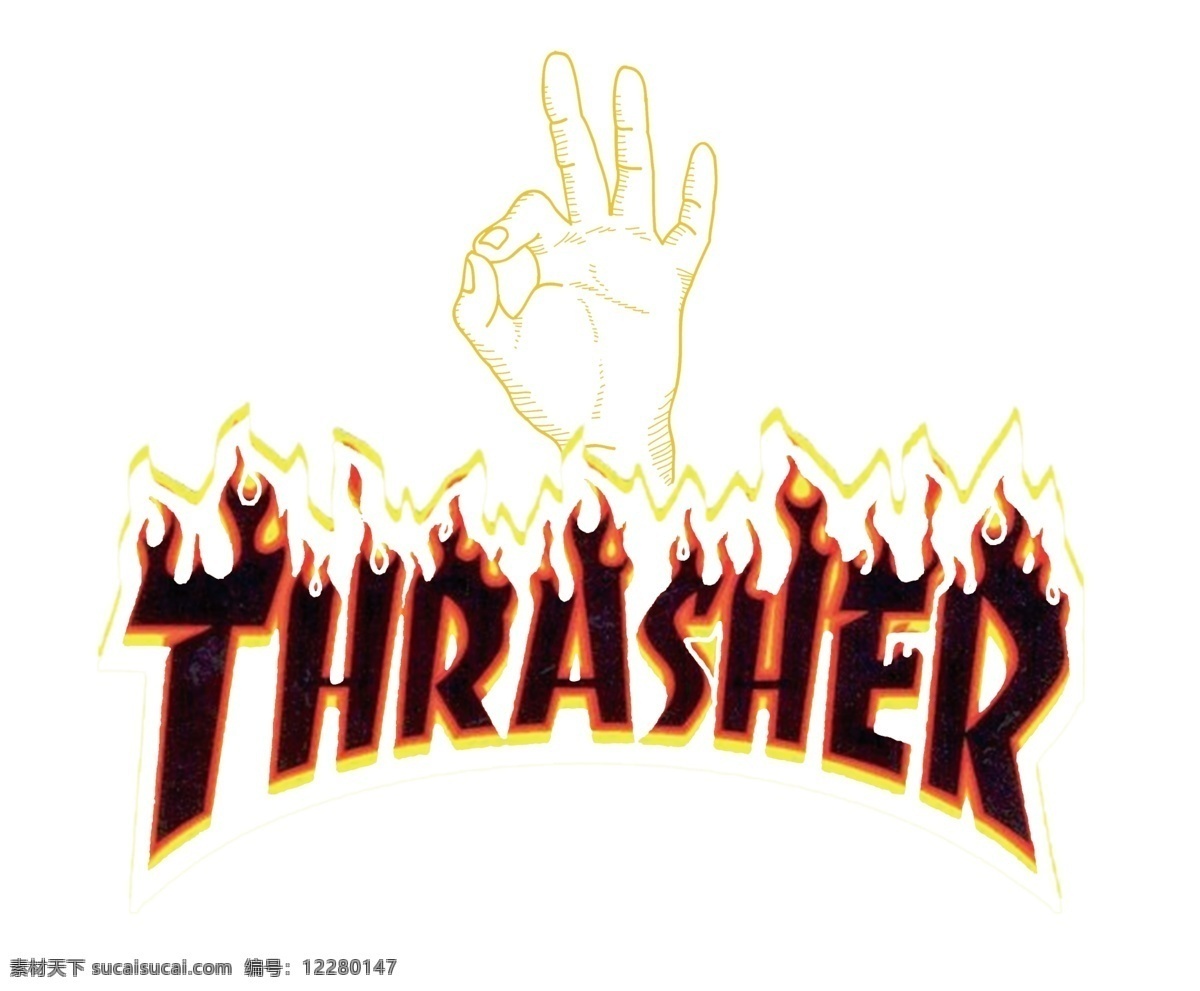 thrasher 个性设计 t th 分层
