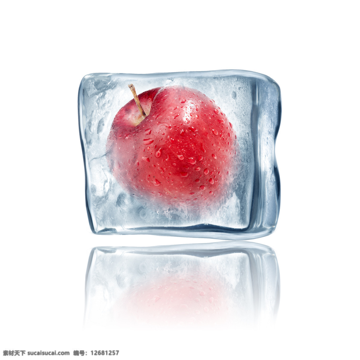 冰块 苹果 生物世界 水滴 水果 水珠 新鲜水果 冰 设计素材 模板下载 冰苹果 结冰 美味水果 psd源文件