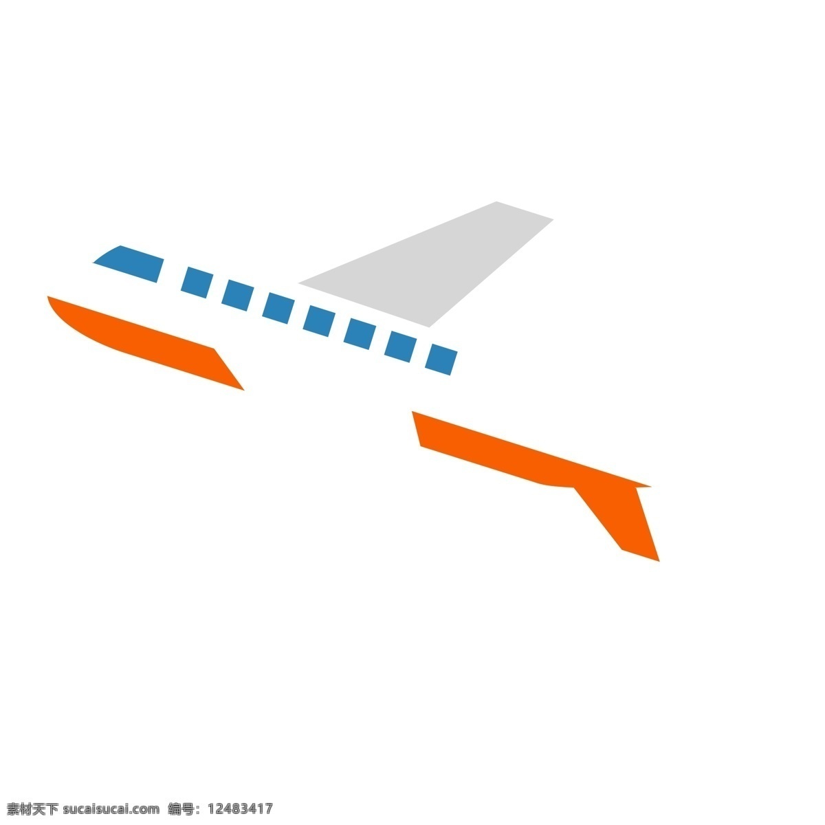 简约 手绘 飞机 透明 免抠元素 透明素材 装饰元素 飞行