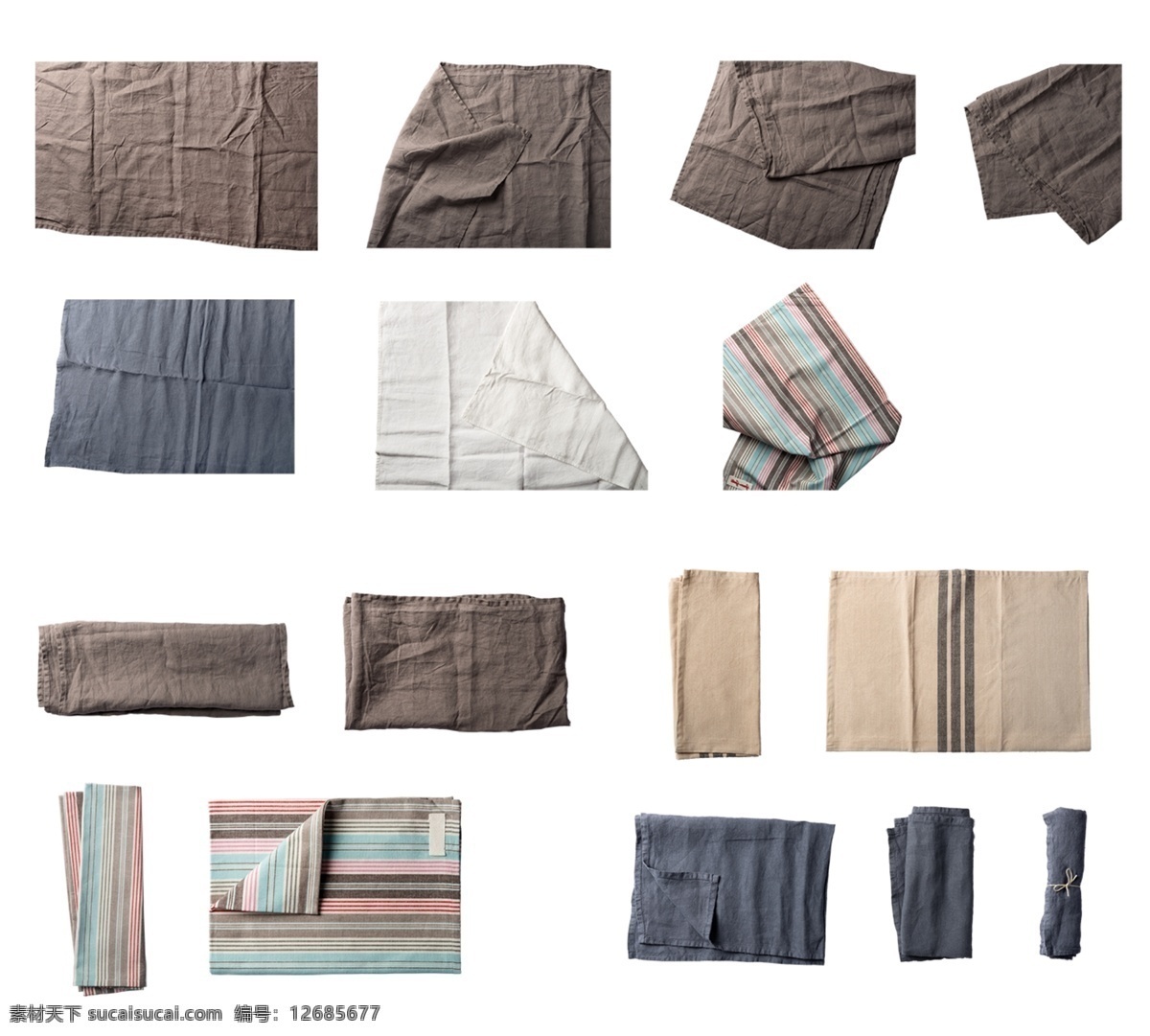 各种 类型 桌布 抹布 餐巾 布 餐布 布料 搭配 颜色