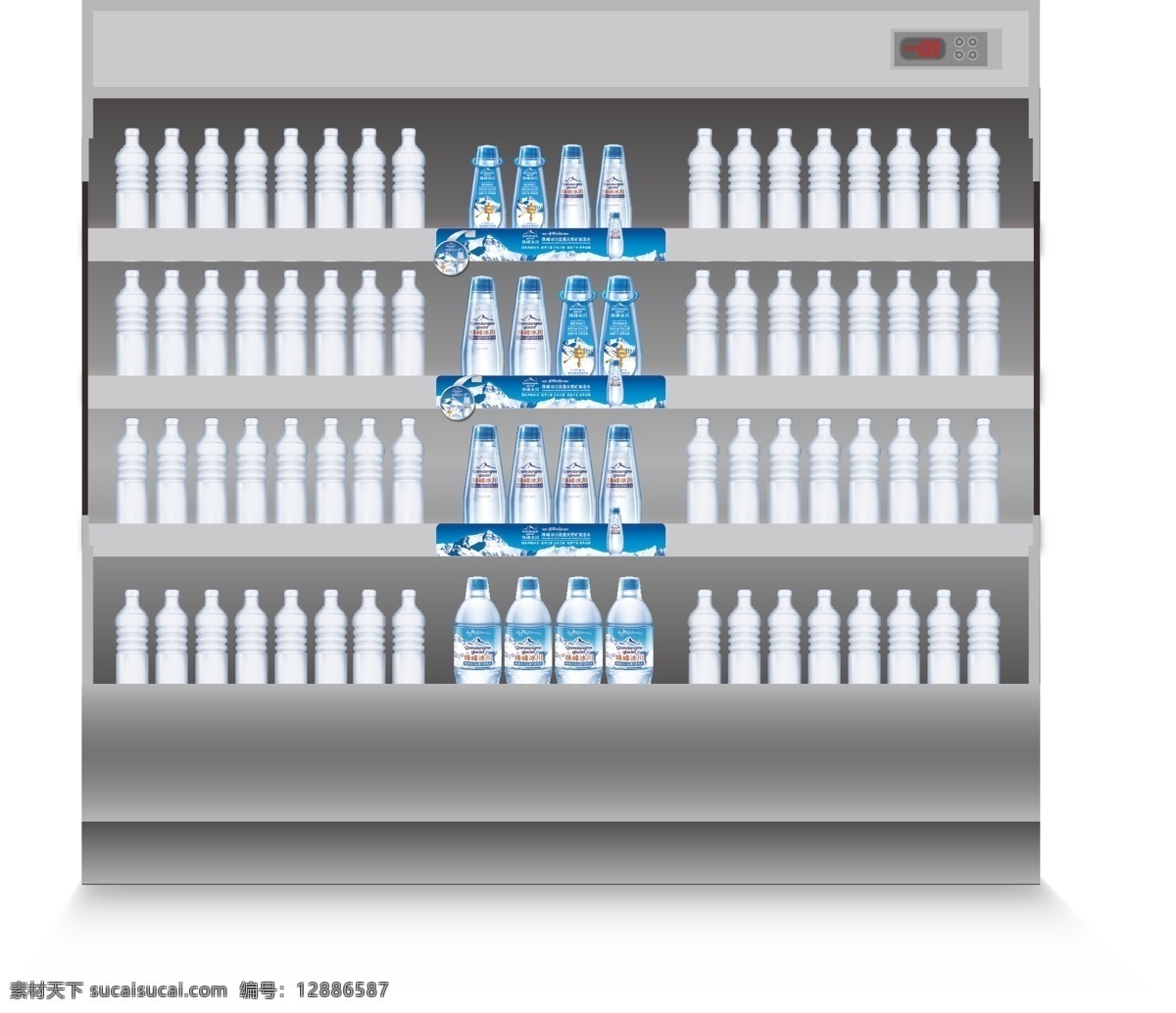 超市 冰柜 保鲜 矢量图 冷藏柜 矢量