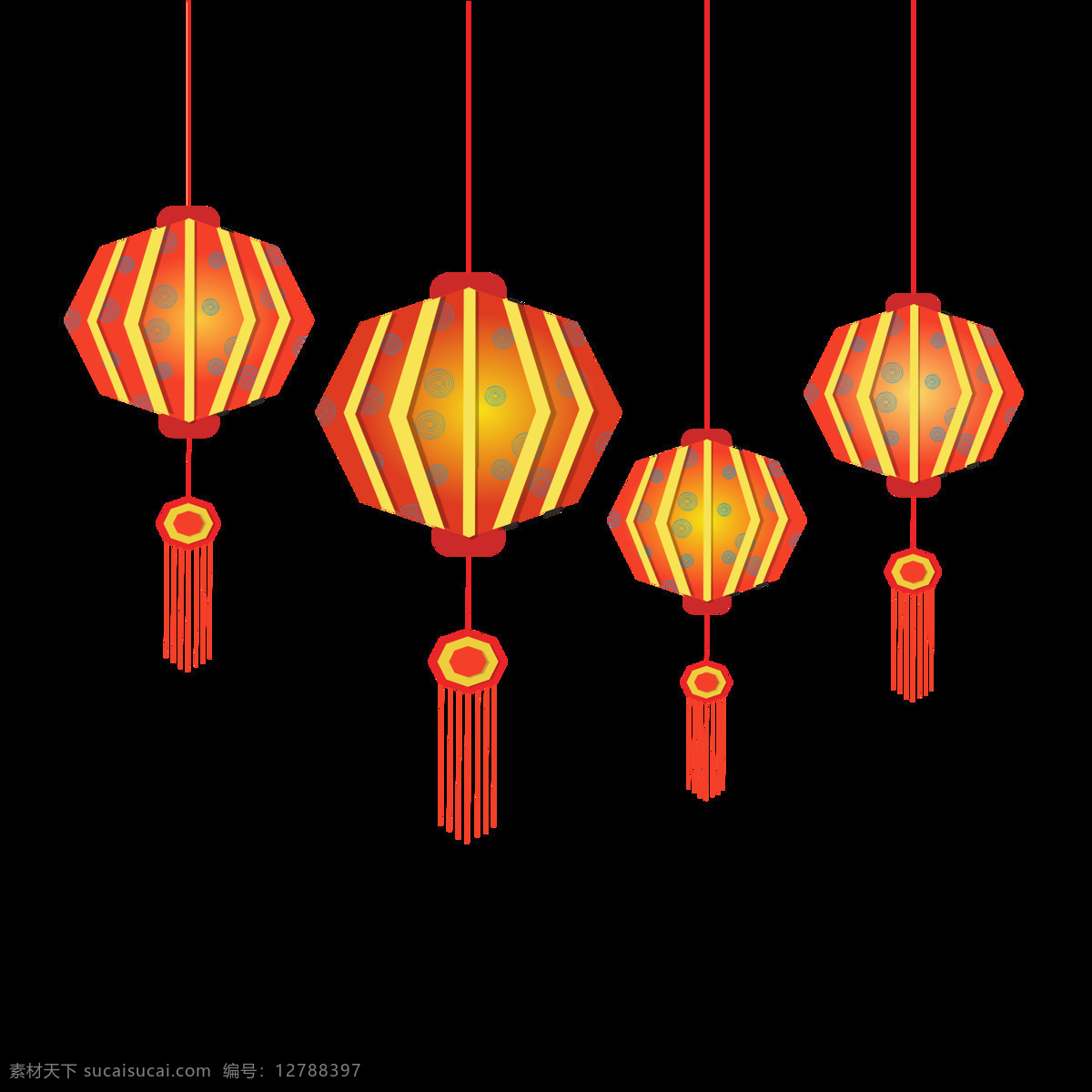 中秋节 元素 之中 国风 吉祥 灯笼 喜庆 中国风 红色 团圆
