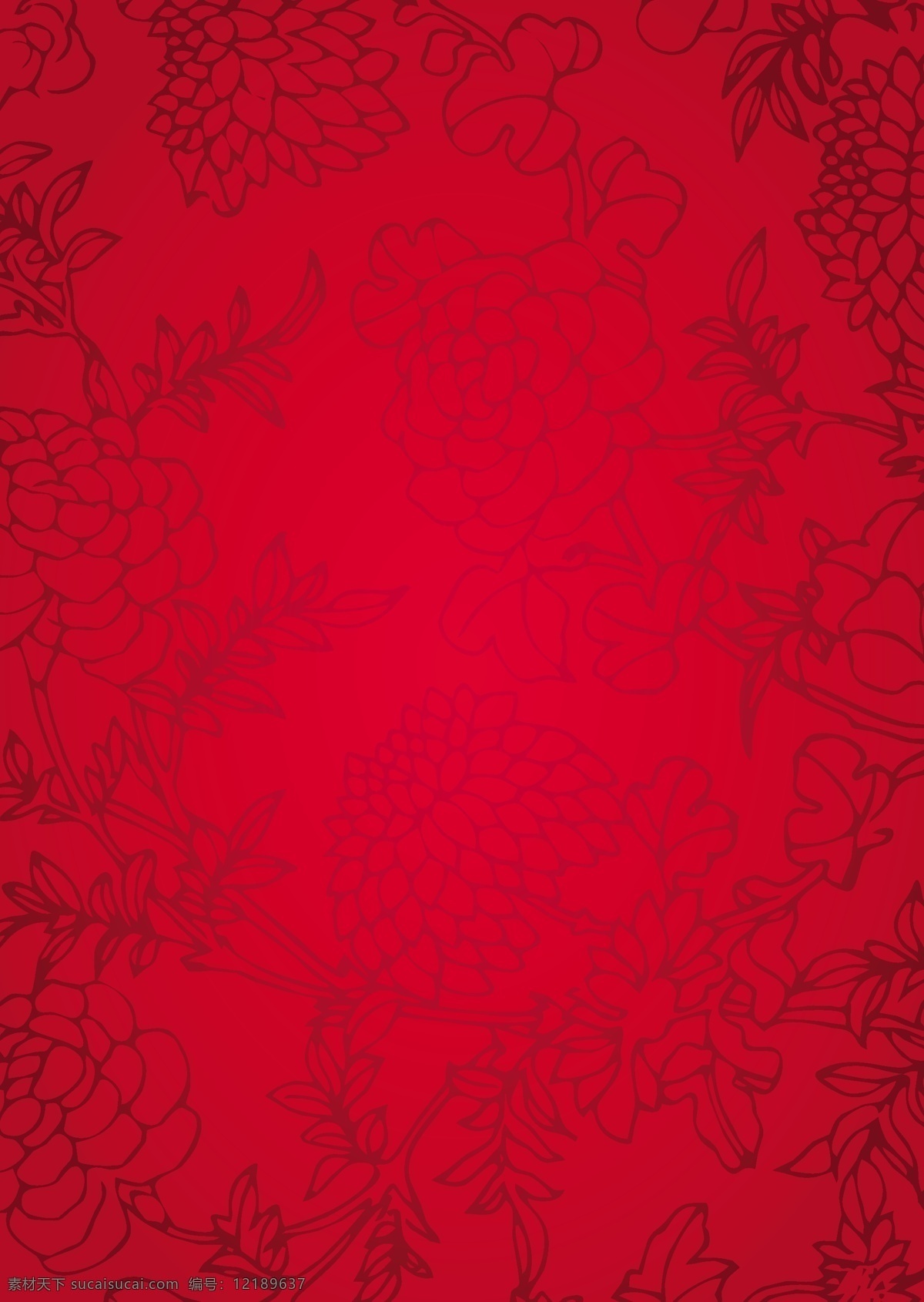 花 案 中国 传统 纹理 背景 矢量 花纹 红色 简约 卡通 设计素材 平面素材