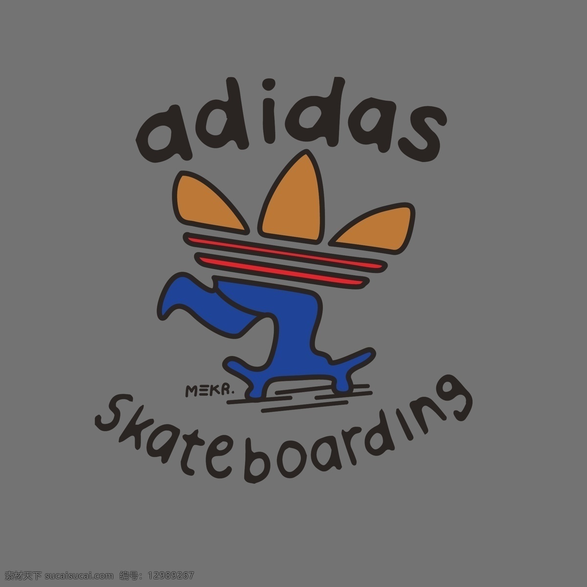 奔跑的阿迪 跑步的 滑板 阿迪达斯 三叶草 体育标 品牌标 标志图标 其他图标