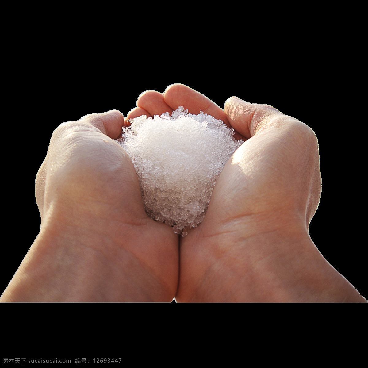 手捧雪花图 双手 雪花 珍惜 唯美 高清