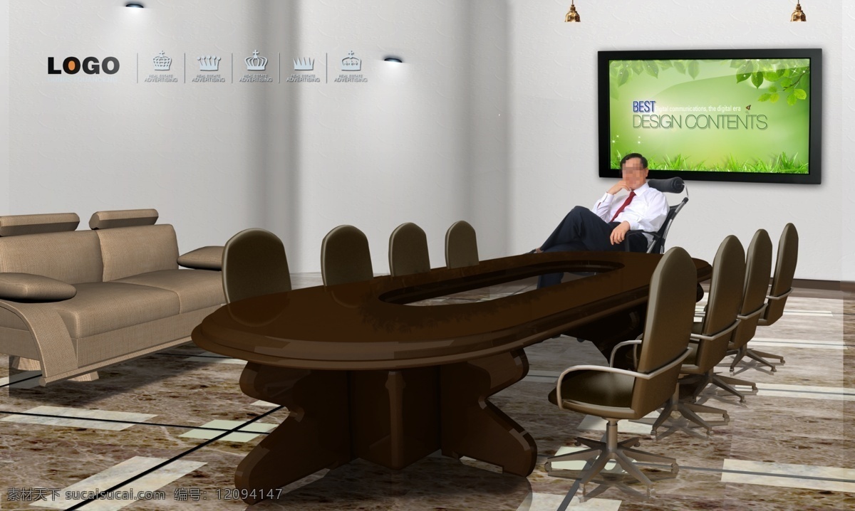 商务 素材图片 白领 办公室 广告设计模板 会议室 沙发 商务素材 源文件 商务男性 大屏幕电视 家居装饰素材 室内设计