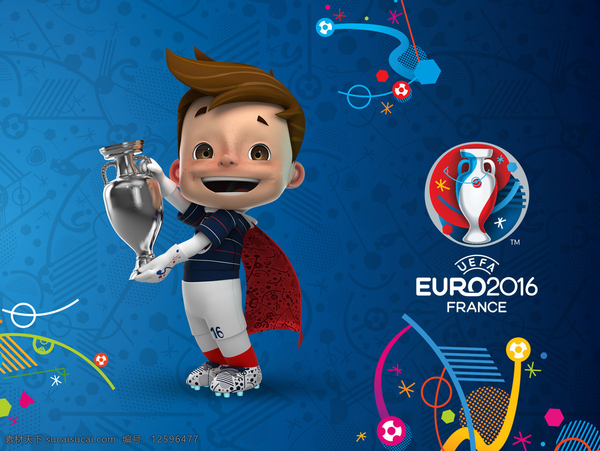 2016 欧洲杯 官方 海报 欧锦赛 文化艺术 绘画书法
