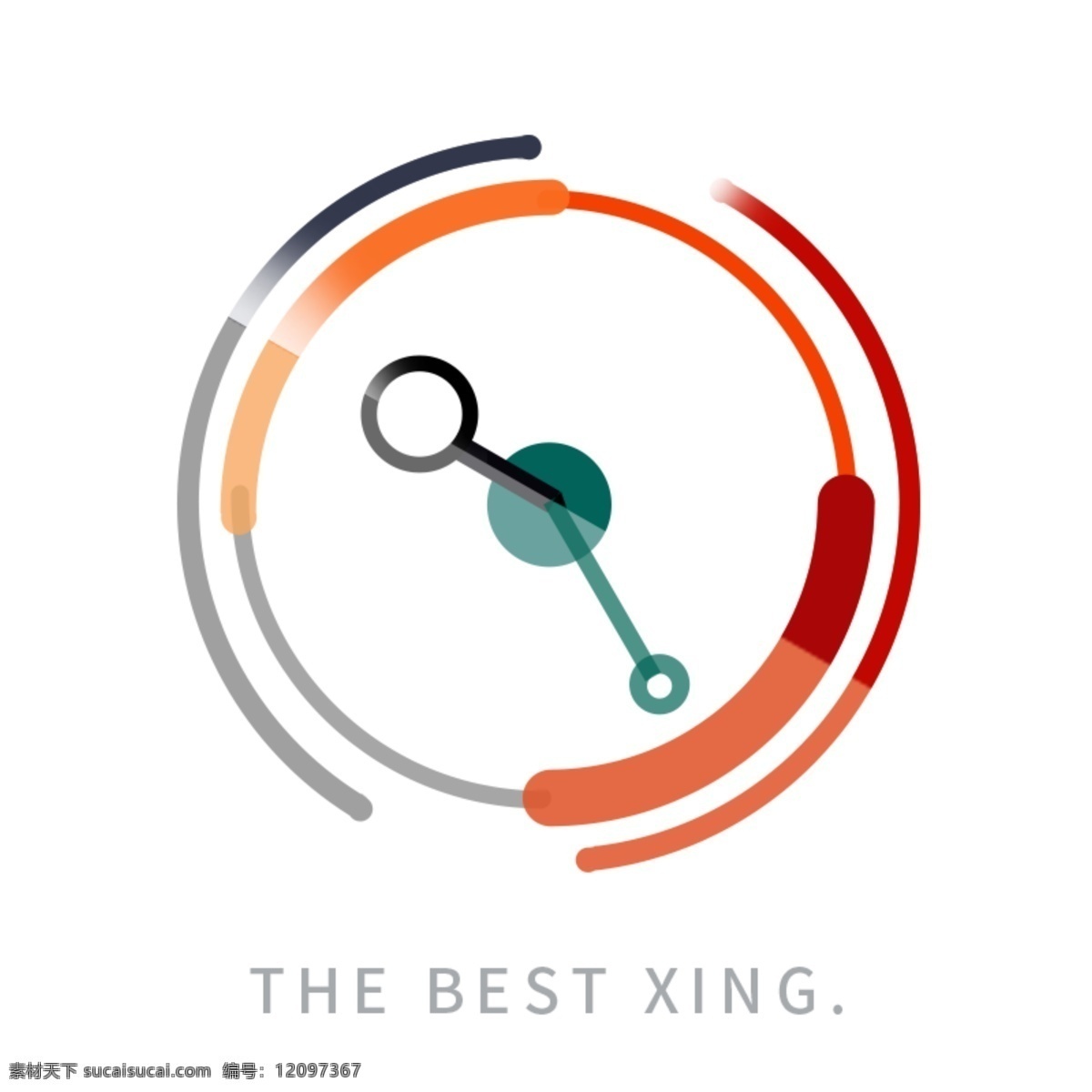 创意 时间 logo 元素 白色