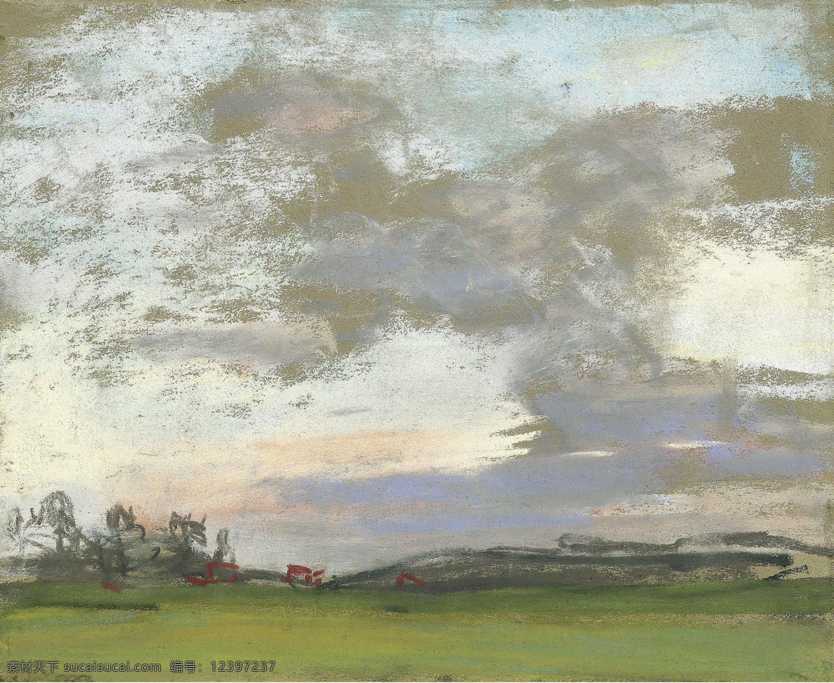 抽象 油画 草地 风景 印象派 抽象油画 油画写生 世界名画 油画艺术 绘画艺术 装饰画 书画文字 文化艺术