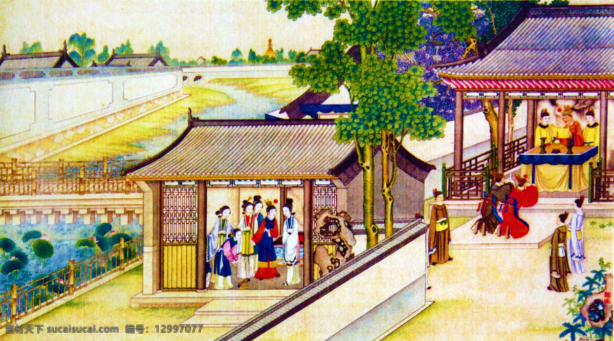 非高清 红楼梦全套 红楼梦 石头记 仕女 人物 亭台 楼阁 界画 工笔画 中国画 古画 名画 古代仕女 树木 山水 文化艺术 绘画书法