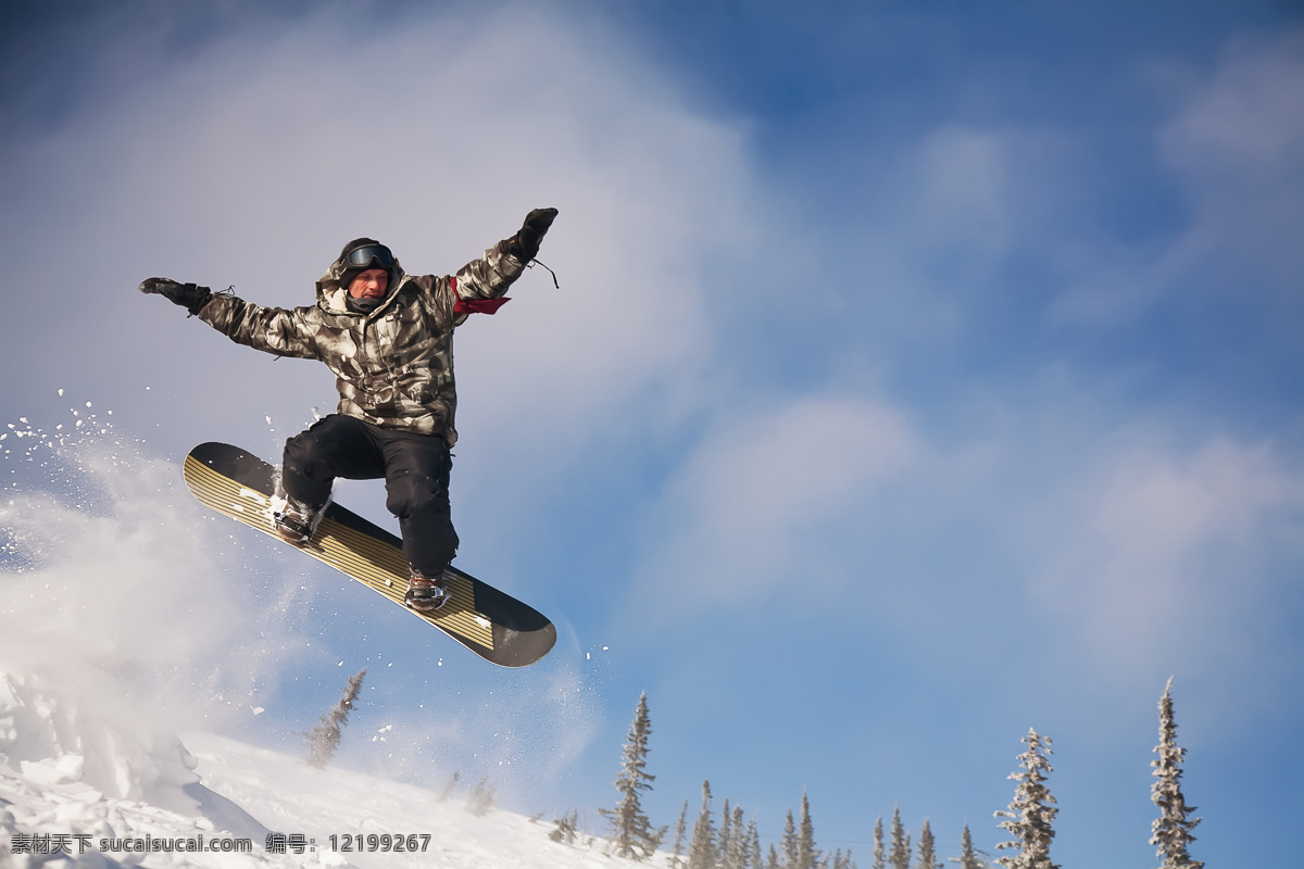 正在 滑雪 跳跃 男人 极限运动 冬季 运动 滑雪图片 生活百科