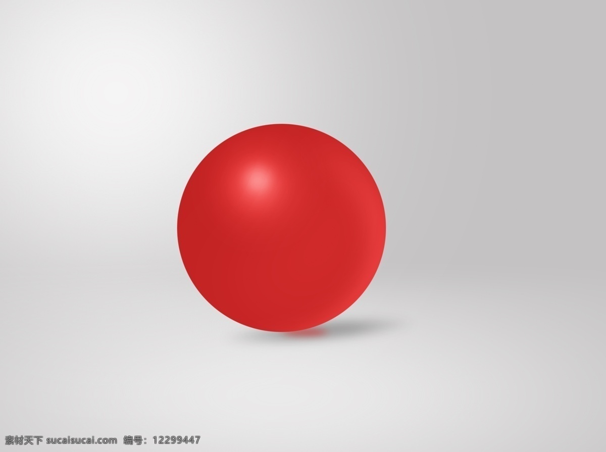 红球免费下载 光球 立体球 红球 质感球 简单面 立体化 可修改颜色 psd源文件