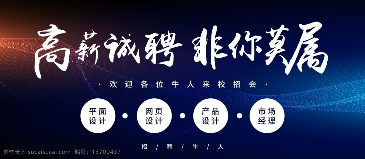 高薪 诚聘 非 莫 属 企业 校 招 会 招聘 展板 高薪诚聘 非你莫属 校招会