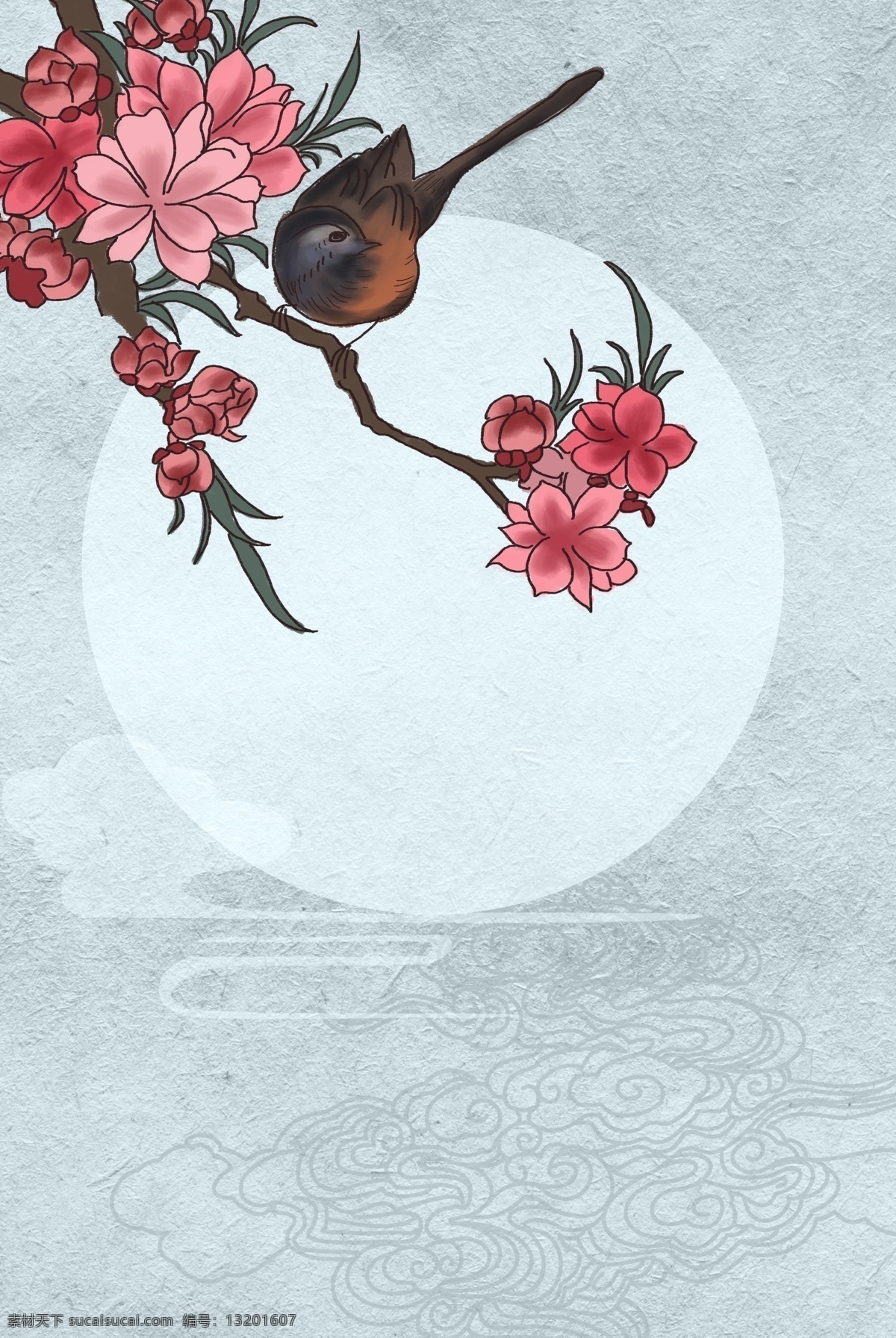 工笔画 古典 花卉 古风 中式 中国 风 背景 花朵 海报背景模板 传统海报 中式海报背景 中国风