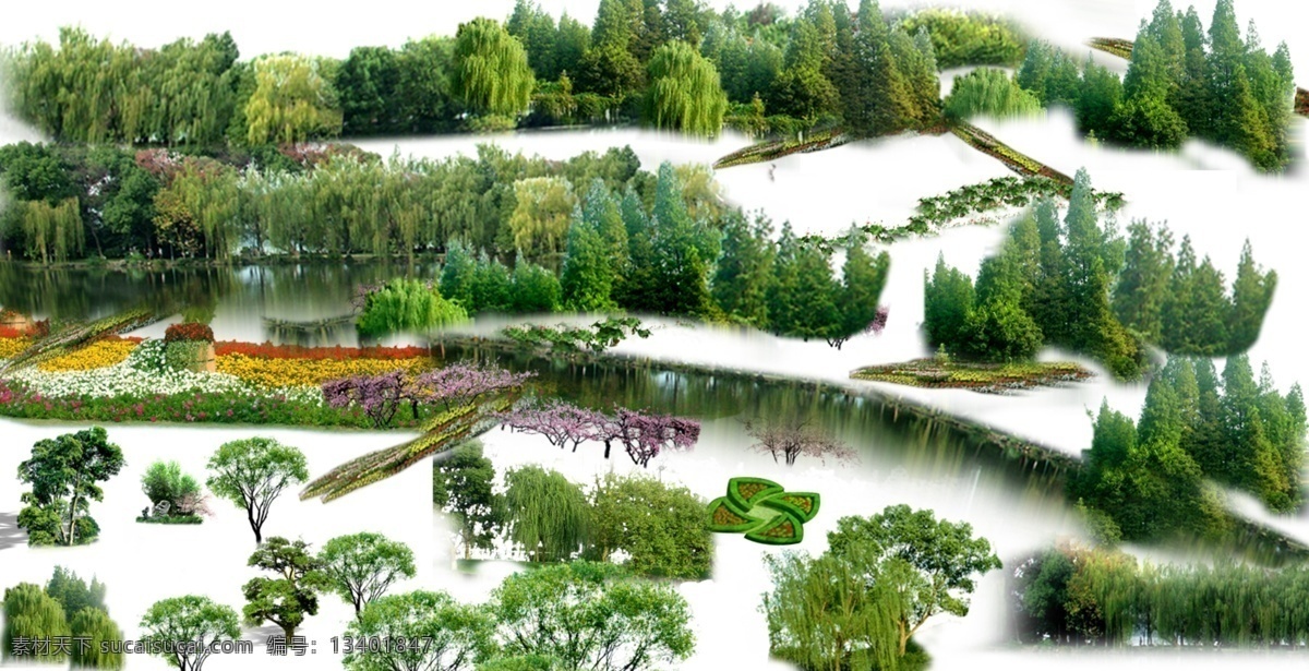 分层 房地产 园林设计 分层素材 风景 景观园林设计 楼盘 绿化 园林景观 花草 树林 透视 鸟瞰 效果图 模板 ps 后期 后期池塘 前景 源文件 二 住宅 小区 园林规划 设计素材 psd源文件