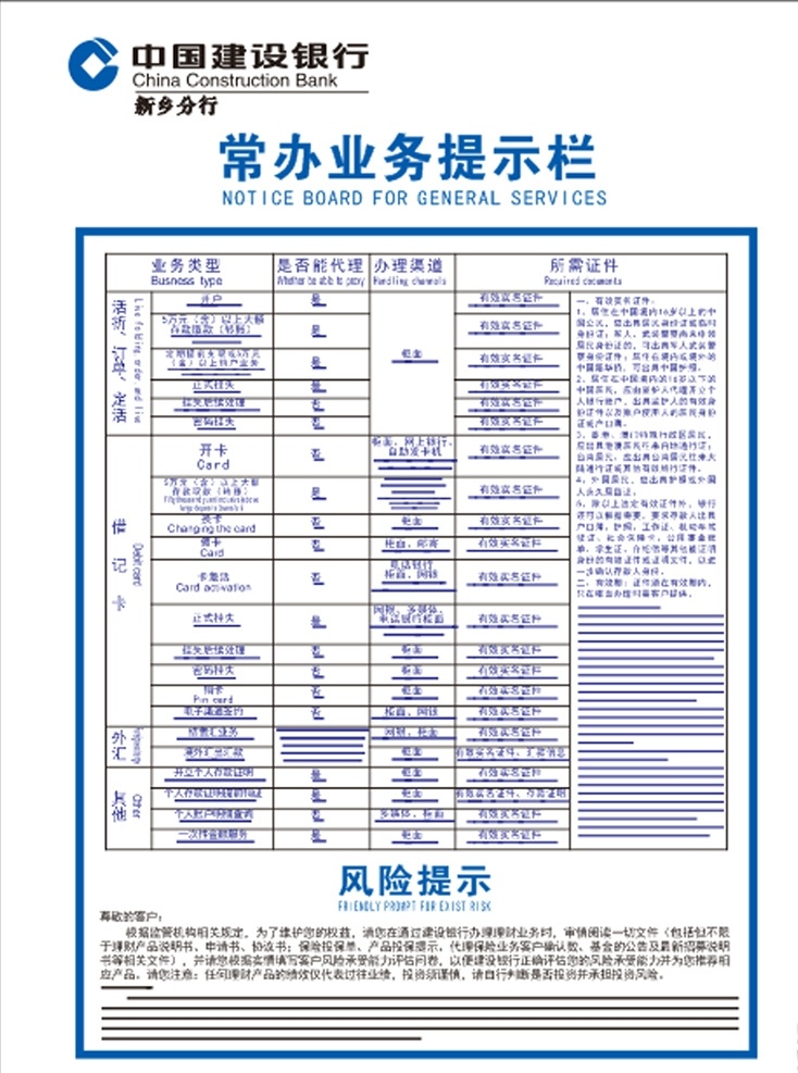 建行 常 业务 提示 栏 建设银行 常办业务 提示栏 建行展板 建行标志 生活百科