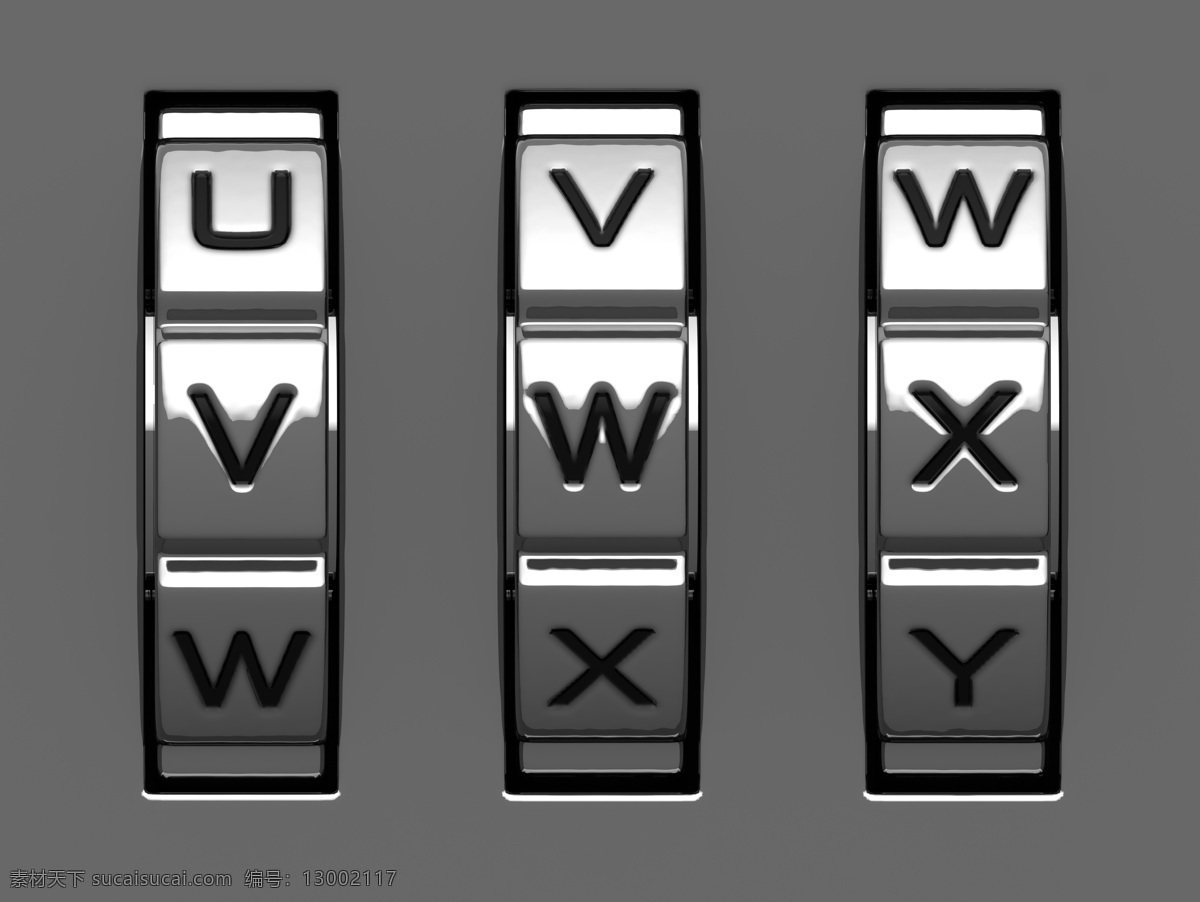 vwx 英文 字母 密码锁 滚轮 锁具 保密 金属 密码 其他类别 生活百科