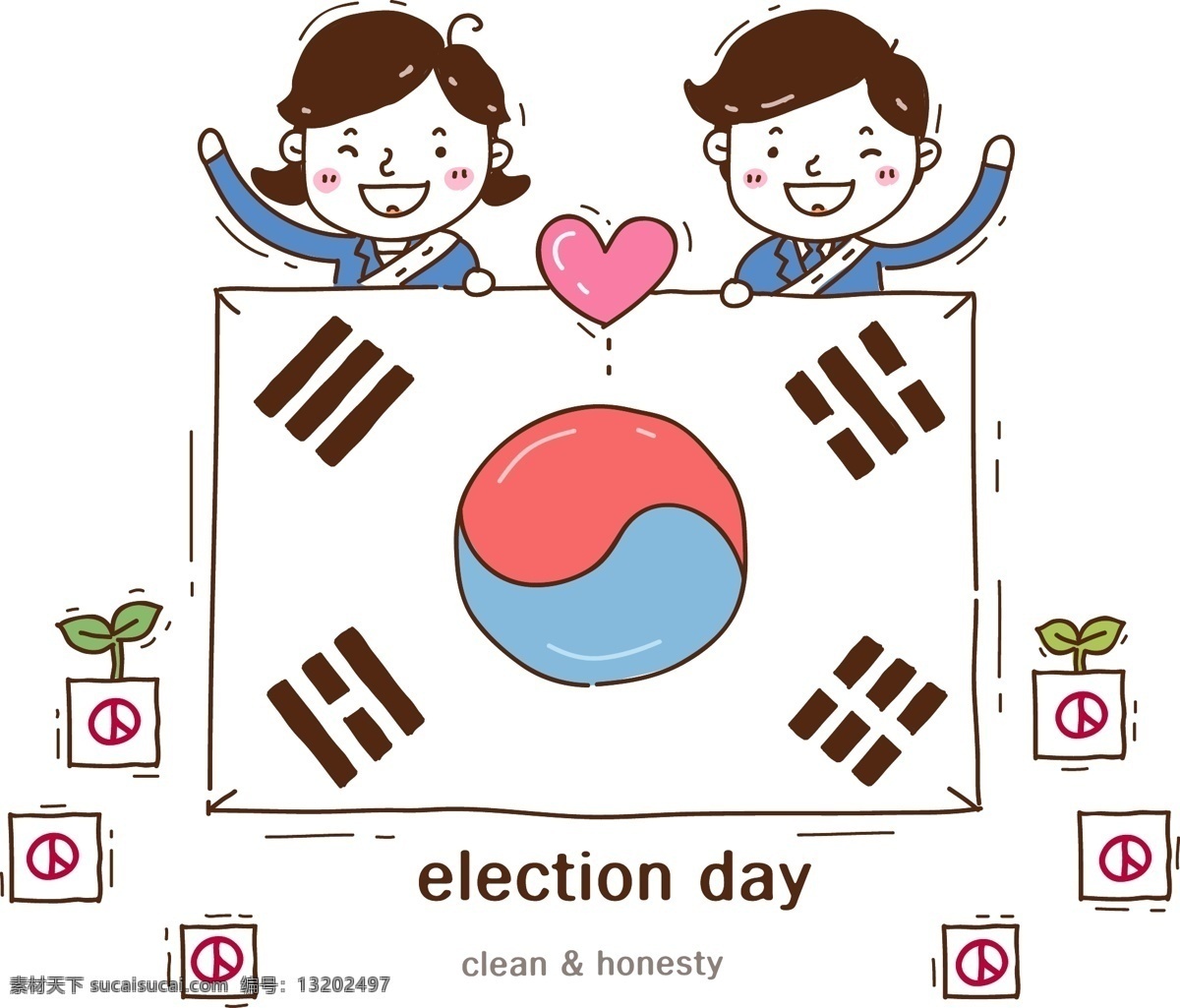 韩国大选 笱 白色