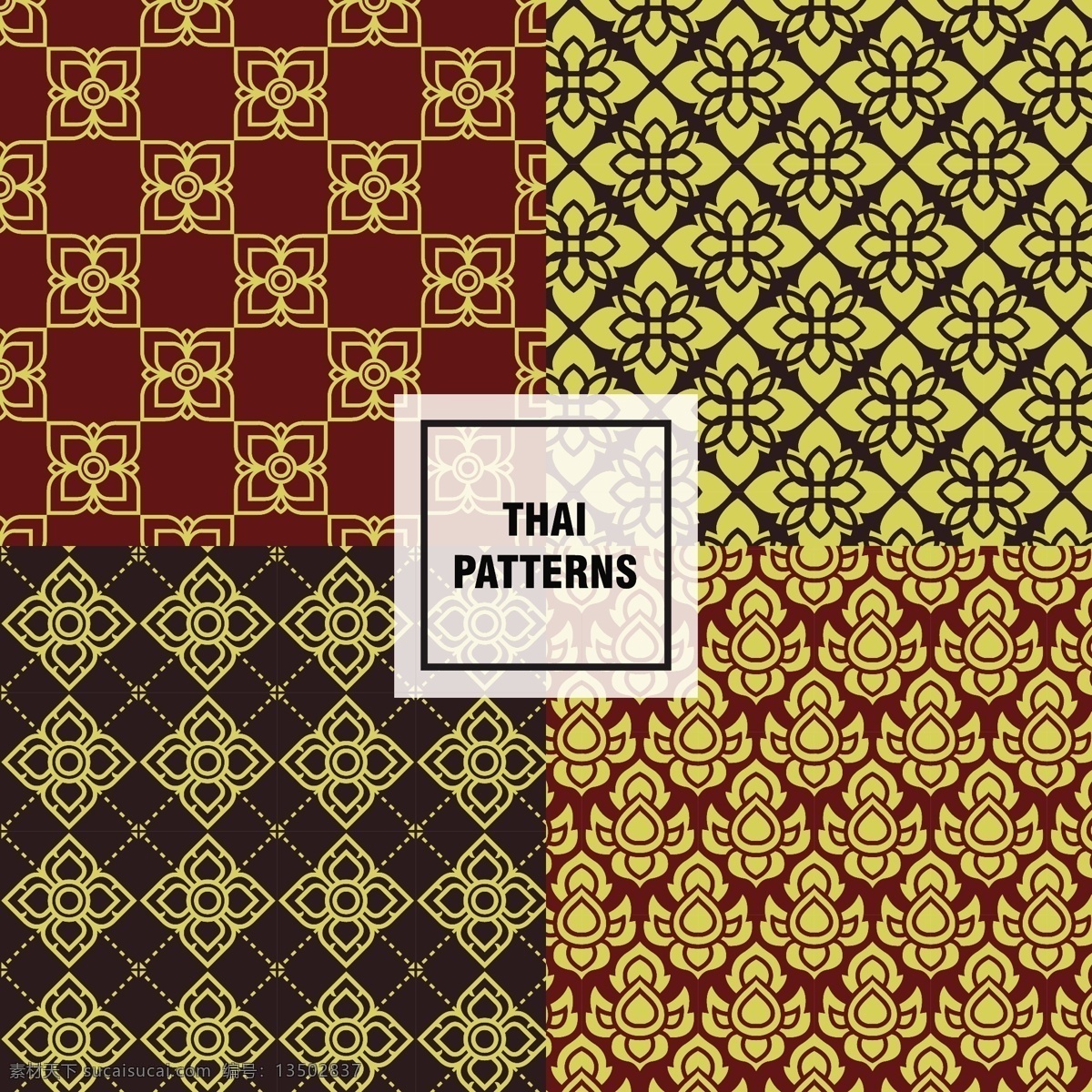 泰国模式设置 背景 图案 抽象的背景 抽象 几何 形状 几何背景 几何图案 现代 泰国 几何造型 集合 抽象图案 抽象造型 黑色