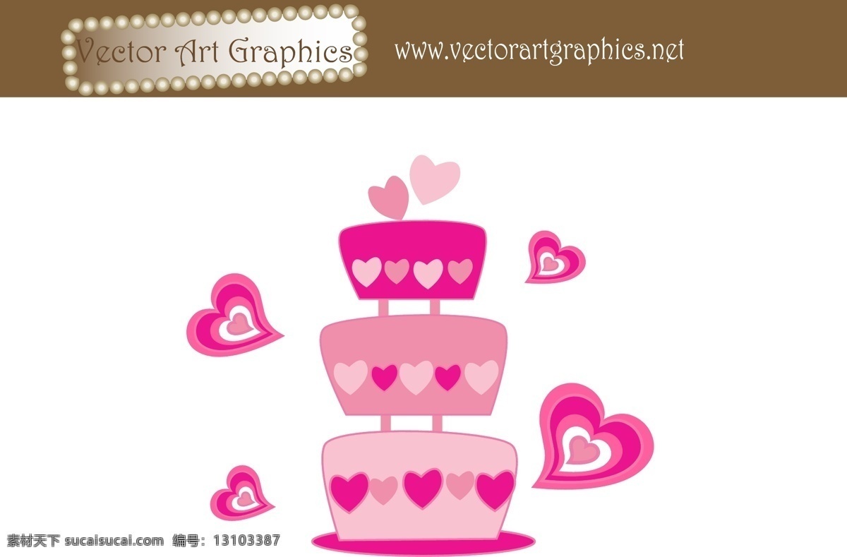 经典 粉色 婚庆 蛋糕 矢量 爱情 糕点 矢量素材 桃心 心 心形 心型 矢量图 日常生活