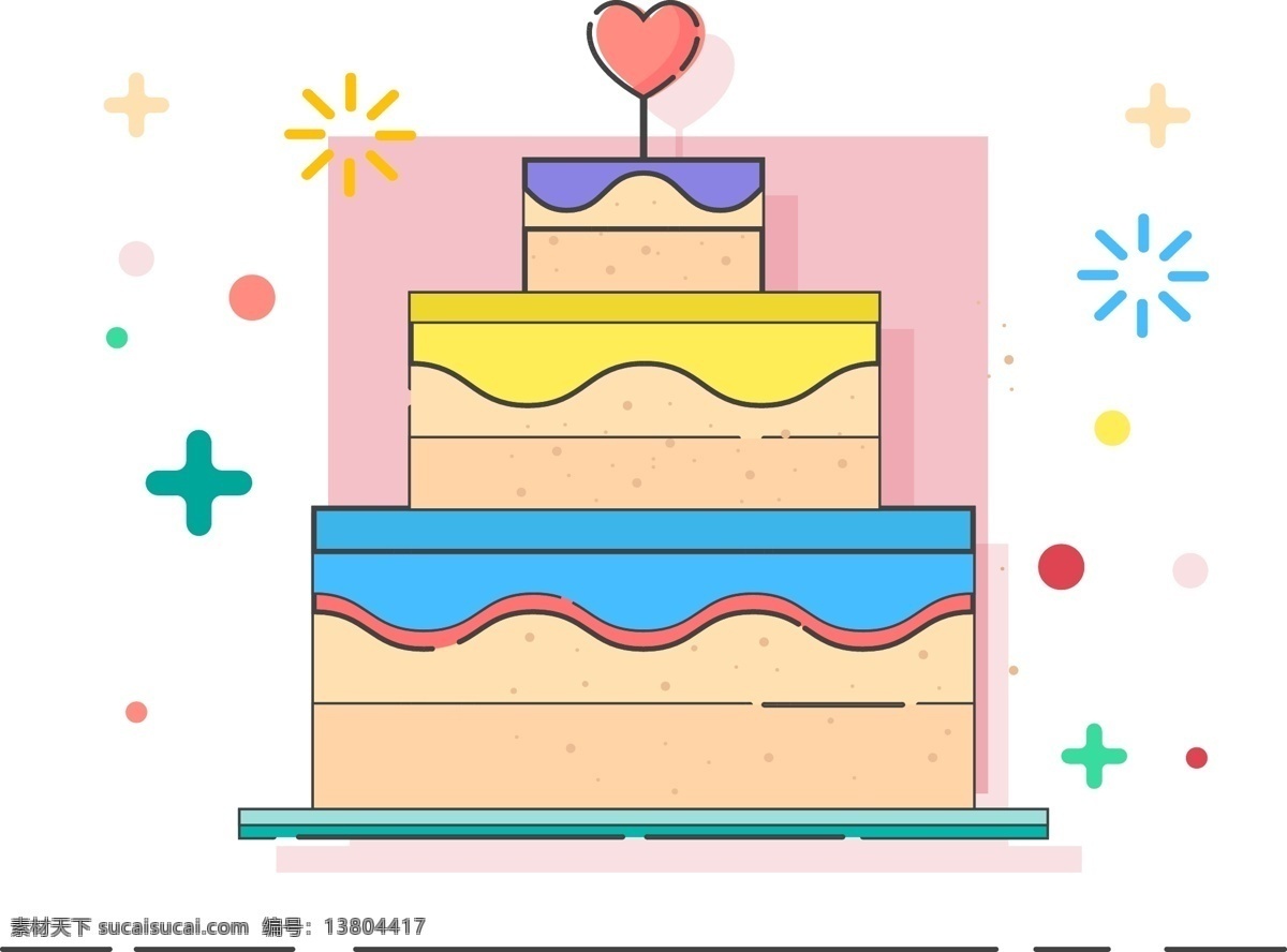 mbe 风格 蛋糕 矢量图 mbe风格 ui 图标 呆萌 可爱 美术 手绘 卡通 平面 彩色 生日 开心 生日蛋糕 婚礼蛋糕