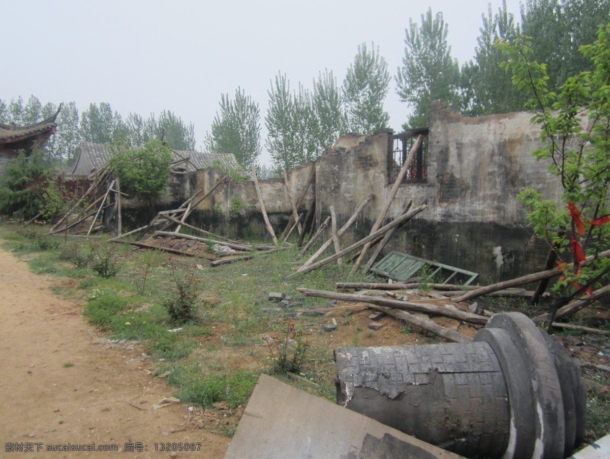 影视基地 古建筑 仿古 石板 房屋 破损 国内旅游 旅游摄影