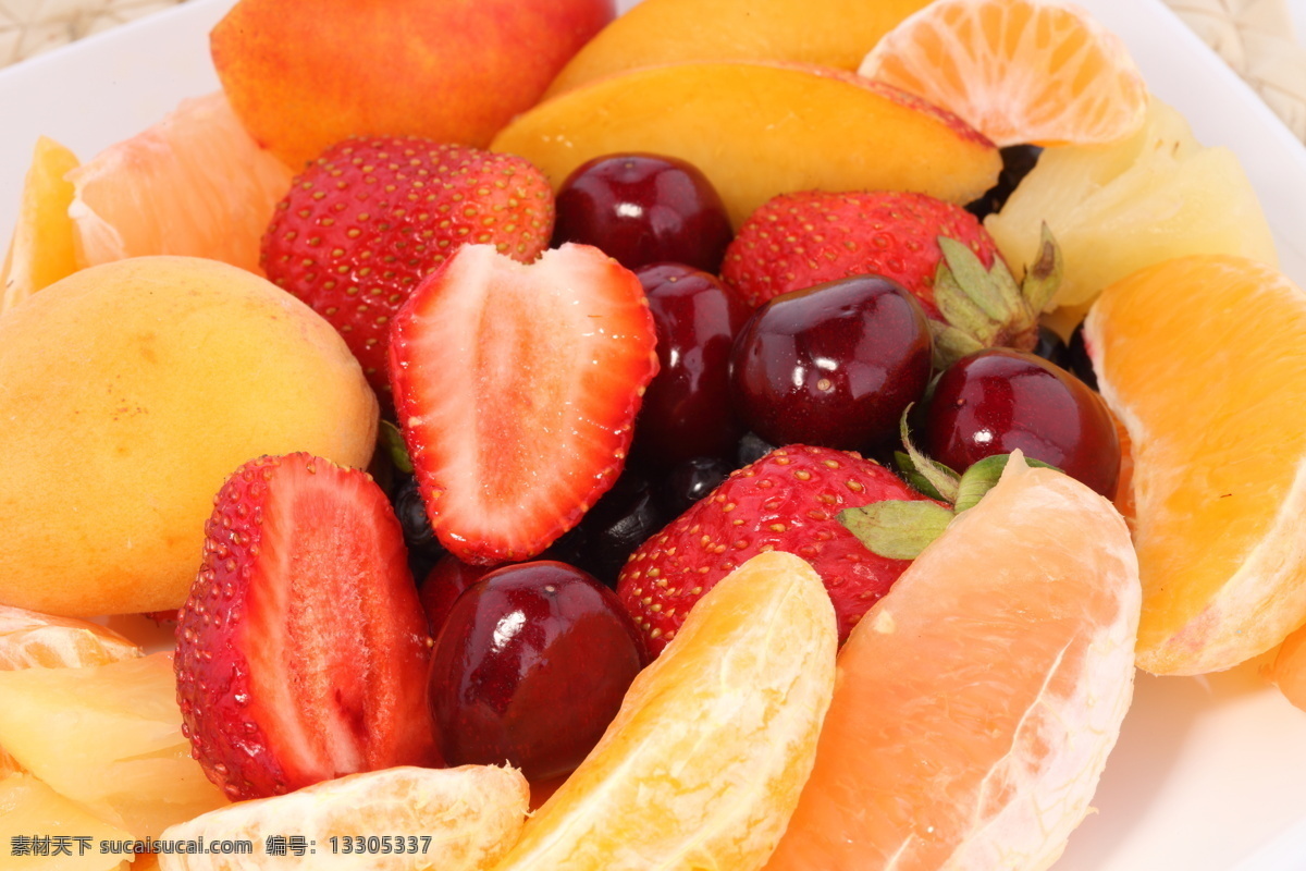 各种 水果 背景 食物 甜美 草莓 樱桃 橘子 水果背景 水果图片 餐饮美食