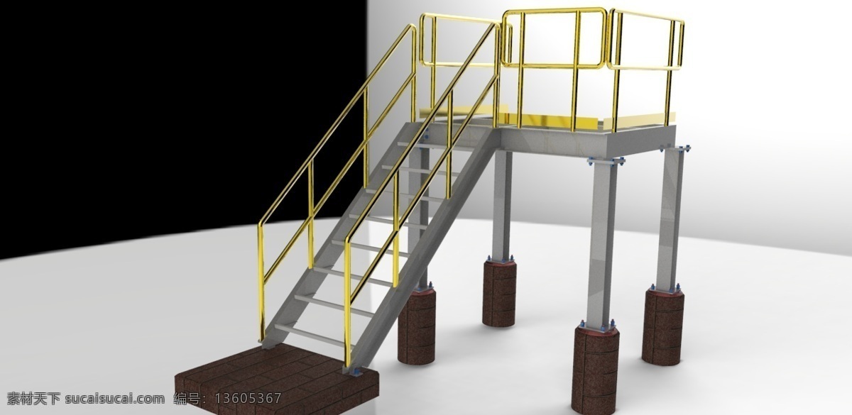 楼梯南 结构 平台 w 建筑 杂项 cad素材 cad