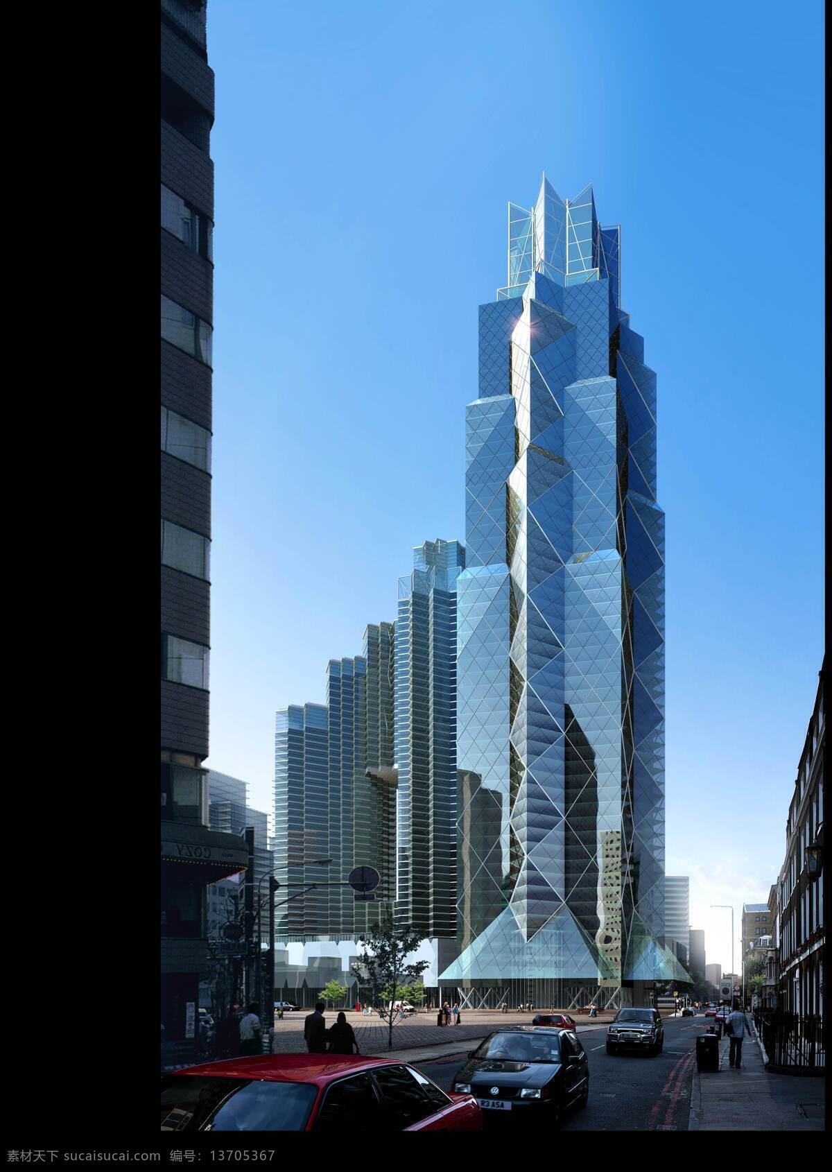 高楼 建筑 大楼 模型 3d模型素材 建筑模型
