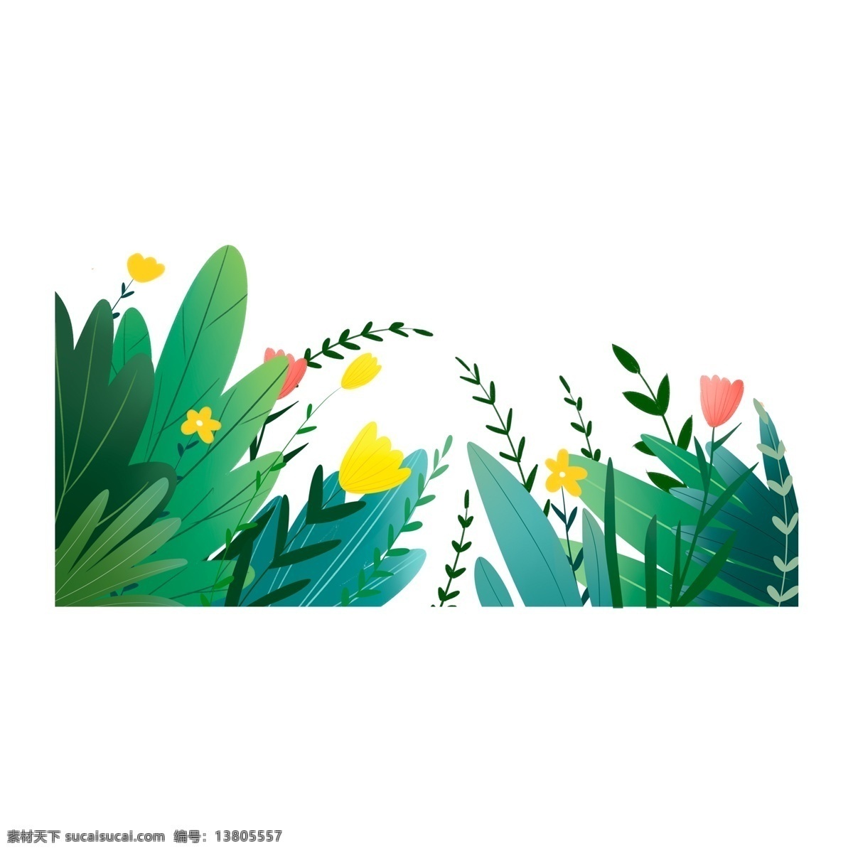 绿色 清新 风水 彩 植物 鲜花 png免抠图 透明素材 花卉 装饰 免 抠 图 花朵
