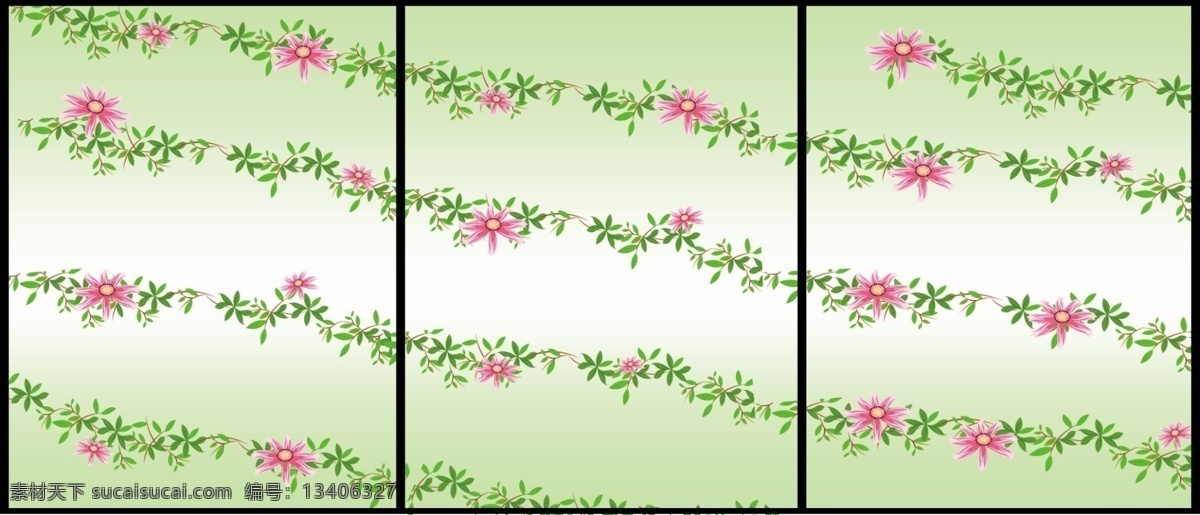 移门 分层 背景墙 玻璃 花 花元素 源文件 移门素材下载 移门模板下载 家居装饰素材