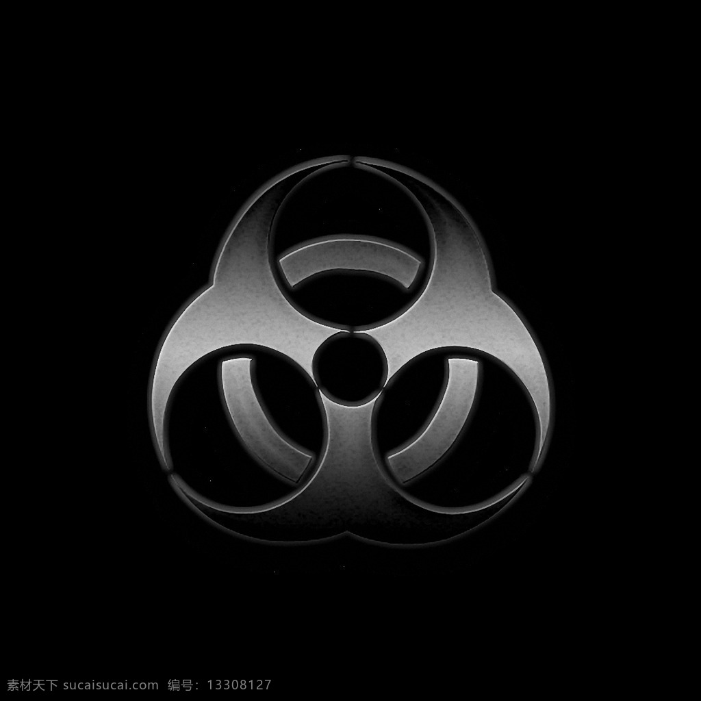 灰色 生物 危害 标志 免 抠 透明 创 意图 logo 生物危害符号 符号 图标